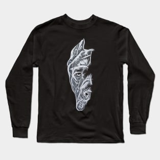 Cane Corso Acrylic Painting Long Sleeve T-Shirt